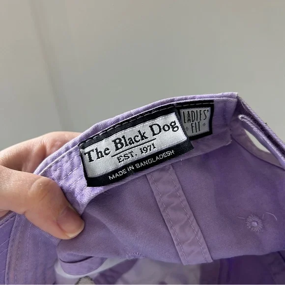 The Black Dog Classic Baseball Cap Ladies Fit Purple - Picture 3 of 4